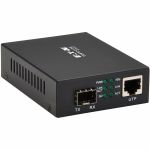 Tripp Lite series N786-001-SFP Transceiver/Media Converter - 1 x Network (RJ-45) - Single-mode  Multi-mode - 850 nm  1310 nm  1300 nm Fiber - 10 Gigabit Ethernet  Gigabit Ethernet  2.5