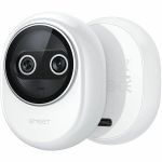 EMEET Piko+ (White) - Dual-lens Webcam with one 4K 1/2.55in Sony Lens and one AI Assist Lens  Boosting color accuracy  face recognition  and 300ms fast focus. 3 MEMS Mics power 3 Voice