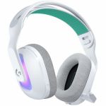 Logitech G522 LIGHTSPEED Wireless Gaming Headset  LIGHTSYNC RGB  Full Bandwidth Mic  Advanced Synchronized Audio  Tri-Connectivity with LIGHTSPEED  Bluetooth  White - Stereo - USB Type