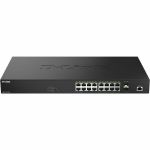 D-Link DMS-1250-18P Ethernet Switch - 16 Ports - Manageable - 2.5 Gigabit Ethernet  10 Gigabit Ethernet - 2.5GBase-T  10GBase-X - 3 Layer Supported - 443.84 W Power Consumption - 370 W