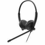 Dell Wired Headset - WH125 - Stereo - USB Type A - Wired - 20 Hz to 20 kHz - Over-the-head  On-ear - Binaural - Supra-aural - 6.89 ft Cable - Uni-directional Microphone - Black