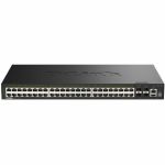 D-Link DGS-1530-52P Ethernet Switch - 48 Ports - Manageable - Gigabit Ethernet  10 Gigabit Ethernet - 10/100/1000Base-T  10GBase-X - 2 Layer Supported - 482 W Power Consumption - 370 W