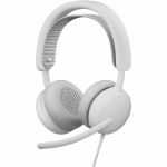 Logitech Zone Wired 2 for Business - Noise-Canceling Headset with Adaptive Hybrid ANC  Microsoft Teams Certified  USB-C with USB-A adapter  Off-white - Microsoft Teams CertificationUSB