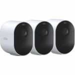 Arlo Pro Outdoor 2K Network Camera - Color - 3 - White - Infrared/Color Night Vision - 2560 x 1440 - Wi-Fi - Weather Resistant  Heat Resistant  Cold Resistant  Rain Resistant - Audio Su