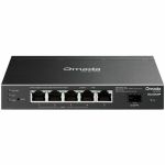 Omada Access 6-Port Gigabit Switch with 4-Port PoE+ - 5 Ports - Manageable - Gigabit Ethernet - 10/100/1000Base-T  1000Base-X - 2 Layer Supported - 1 SFP Slots - 73.70 W Power Consumpti