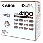 Canon Lucia PRO II PFI-4100 Original Inkjet Ink Cartridge - Value Pack - Matte Black  Photo Black  Gray  Photo Gray  Blue  Cyan  Photo Cyan  Magenta  Photo Magenta  Yellow  Red  ... Pac