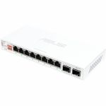 Asus QG-U1080 8-Port 2.5G and 2-Port 10G SFP+ Unmanaged Switch Support 4 Intelligent Modes Home Network Hub Office Etherne
