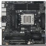 Asus WS B850M-ACE SE Workstation Motherboard - AMD B850 Chipset - Socket AM5 - Micro ATX - EPYC  Ryzen 5  Ryzen 7  Ryzen 9 Processor Supported - 256 GB DDR5 SDRAM Maximum RAM - DIMM  UD
