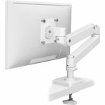 Ergotron Mounting Arm for Monitor  Display  LCD Display - White - Height Adjustable - 1 Display(s) Supported - 34in Screen Support - 22 lb Load Capacity - 100 x 100  75 x 75 - VESA Moun