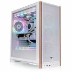 Thermaltake S370 WS Computer Case - White - Wood - 4 x 120mm Fan(s) Installed - 9 x Fan(s) Supported