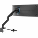 Mount-It! ProFlex Desk Mount for Monitor - Matte Black - Height Adjustable - 1 Display(s) Supported - 17in to 49in Screen Support - 44 lb Load Capacity - 75 x 75  100 x 100 - VESA Mount