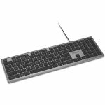 Kensington KB515 EQ Wired Keyboard - Cable Connectivity - Full-size - USB Type A  USB Type C Interface - CoPilot  F-Lock Hot Key(s) - Windows  ChromeOS  macOS - PC  Mac - Recycled Plast