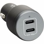 Tripp Lite series U280-C02-65W 65W Auto Adapter - 65 W - 12 V DC  24 V DC Input - 5 V DC  9 V DC  12 V DC  15 V DC  20 V DC Output - 3.25 A - Black