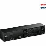 TRENDnet 14-Outlet Managed 2U Rackmount Switched Power Distribution Unit  TPI-L14  14 x NEMA 5-15R Managed Power Outlets  2 x Gigabit Ports  Remote Cloud Management PDU  NDAA & TAA Comp