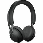 Jabra Evolve2 65 Headset - Stereo - Wireless - Bluetooth - 98.4 ft - On-ear  Over-the-head - Binaural - Circumaural - Noise Canceling - Black