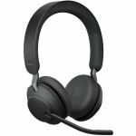 Jabra Evolve2 65 Headset - Microsoft Teams Certification - Stereo - USB Type C - Wireless - Bluetooth - 98.4 ft - 20 Hz to 20 kHz - Over-the-head - Binaural - Supra-aural - MEMS Technol