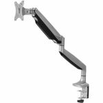 SIIG Single 45in Monitor Arm Mount 26.4 lbs-Gray - Fits17in-45in Screens  up to 26.4 lbs  VESA 75/100/200 - Single 45 inch Mechanical Spring Monitor Arm Desk Mount 26.4 lbs  Fits 17in t