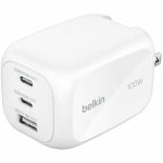 Belkin BoostCharge Pro 3-Port GaN Wall Charger 100W - 100 W - White
