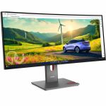 Lenovo ThinkVision P34WD-40 34in Class UWQHD Curved Screen LED Monitor - 21:9 - Eclipse Black - 34in Viewable - In-plane Switching (IPS) Black Technology - WLED Backlight - 3440 x 1440