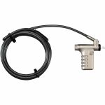 Targus&reg; DEFCON&reg; Ultimate Universal Hybrid Resettable & Serialized Combination Lock - 6.50 ft Cable - Resettable/Serialized - 4-digit - Combination Lock - Silver - Galvanized Ste