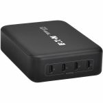 Tripp Lite series U280-004-240C4 240W Charging Station - 240 W - North America - 3 ft Cable - 120 V AC  230 V AC Input - 5 V DC  9 V DC  20 V DC  28 V DC Output - 5 A - Gray