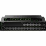 Netgear GS324TPv2 Ethernet Switch - 24 Ports - Manageable - Gigabit Ethernet - 10/100/1000Base-T  1000Base-X - 3 Layer Supported - 2 SFP Slots - 208.70 W Power Consumption - 190 W PoE B