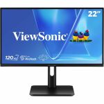 ViewSonic VG2242 22 Inch 1080p Monitor  VA Display with 120Hz for Smooth Home and Office Productivity  Advanced Ergonomics  HDMI  DisplayPort  VGA  and USB Inputs - 22in Viewable - Vert