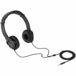 Kensington Classic EQ 3.5mm Headphone - Stereo - Mini-phone (3.5mm) - Wired - On-ear  Over-the-head - Binaural - Circumaural - 5.91 ft Cable - Black - 1