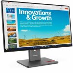 Lenovo ThinkVision P24QD-40 24in Class WQHD LED Monitor - 16:9 - Eclipse Black - 23.8in Viewable - In-plane Switching (IPS) Technology - WLED Backlight - 2560 x 1440 - 16.7 Million Colo
