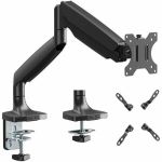 SIIG Single 45in Monitor Arm Mount 26.4 lbs-Black - Fits17in-45in Screens  up to 26.4 lbs  VESA 75/100/200 - Single 45 inch Mechanical Spring Monitor Arm Desk Mount 26.4 lbs  Fits 17in