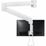 SIIG Medical Grade Single 32 inch Monitor Long Arm Wall Mount 17.6 lbs-White - Medical Grade Single 32 inch Monitor Long Arm Wall Mount 17.6 lbs-White  VESA Plate 75x75mm 100x100mm