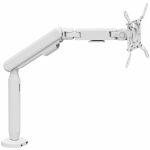 SIIG Single 40in Ultrawide 3-Segment Easel Monitor Arm  with USB-C/USB-A Ports - White - Single 40 Inch Ultrawide 3-Segment Easel Monitor Arm  Aluminum Pneumatic-Assist Stand with Full