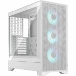 Fractal Design Pop 2 Air - Mid-tower - White - Steel  Mesh  Nylon  Tempered Glass - 3 x Bay - 3 x 120mm Fan(s) Installed - ATX  Micro ATX  Mini ITX Motherboard Supported - 14 x Fan(s) S