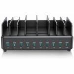 CODi 10 Port USB-C Charging Station - 300 W - 10in Cable - 120 V AC  230 V AC Input - 5 V DC  9 V DC  12 V DC Output - 3 A - 1