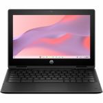 HP Fortis Flip G1m 11.6in Touchscreen Rugged Convertible 2 in 1 Chromebook - HD - 60 Hz - Octa-core (ARM Cortex A76 + Cortex A55) - 8 GB - 64 GB Flash Memory - English Keyboard - Jet Bl