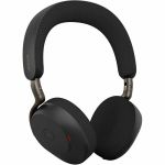 Jabra Evolve3 75 Headset - Microsoft Teams Certification - Stereo - Wireless - Bluetooth - 98.4 ft - 35 Ohm - 20 Hz to 20 kHz - On-ear  Over-the-head  Over-the-ear - Binaural - Supra-au