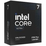 Intel Core Ultra 7 Series 2 270K Plus Tetracosa-core (24 Core) 3.70 GHz Processor - 40 MB L2 Cache - 64-bit Processing - 5.50 GHz Overclocking Speed - Socket LGA-1851 - Intel vPro Techn