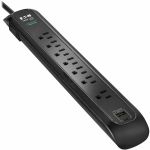 Tripp Lite series Protect It! TLP76BUC 7-Outlets Surge Suppressor/Protector - Household Electronic  Computer  Printer  Stereo System  Lamp & Lighting  Workstation  Home Theater System