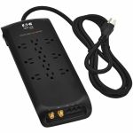 Tripp Lite series Protect It! TLP118DBTELTV 11-Outlets Surge Suppressor/Protector - Household Electronic  Computer  Printer  Stereo System  Lamp & Lighting  Workstation  Home Theater Sy