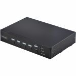 StarTech 4-Port DisplayPort KVM Switch with Mouse Roaming and Multi-View / Picture-in-Picture  4K 60Hz  USB 3.0 (5Gbps) Hub  TAA - Control up to four DisplayPort computers with one keyb