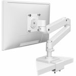 Ergotron LX Pro Desk Monitor Arm  C-Clamp (white) - Height Adjustable - 1 Display(s) Supported - 34in Screen Support - 22 lb Load Capacity - 100 x 100  75 x 75 - VESA Mount Compatible -