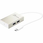 j5create USB-C 4-Port Hub - USB Type C - 640 MB/s - Notebook  Mouse  Keyboard  Flash Drive  Desktop - 4 USB Port(s) - 4 USB 3.0 Port(s) - PC  Mac