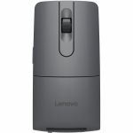 Lenovo ThinkPad Bluetooth Presenter Mouse (Aura Edition) - Travel Mouse - Optical - Wireless - Bluetooth - Rechargeable - Thunder Gray - 4000 dpi - Scroll Wheel - 7 Button(s) - 2 Month