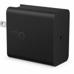 HP 100W GaN Wall Charger - 100 W - 6.56 ft Cable - 120 V AC Input - 5 V DC  9 V DC  15 V DC  20 V DC Output