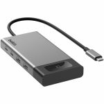Belkin Connect 8-Port Dual Display USB-C Hub - for Display  Monitor  Workstation  Notebook  MacBook  Tablet  Smartphone - Charging Capability - 8 Port(s) - USB Type C - 2 Displays Suppo