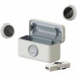 Belkin Stage Wireless  Plug-in Microphone for Smartphone  Tablet  Recording  Voice  Interview Room  Podcasting  Content Production - Sand - Omni-directional - Clip-on - USB Type C