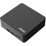 MSI Cubi NUC AI+ 3MG Cubi NUC AI+ 3MG-018US Desktop Computer - Intel Core Ultra 7 Series 3 355 - 16 GB - 1 TB PCI Express NVMe SSD - Mini PC - Black - Intel Chip - Windows 11 Pro - Inte
