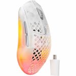 SteelSeries Aerox 3 Wireless Gen 2 - Ghost - PC - TrueMove - Cable/Wireless - Bluetooth/Radio Frequency - 2.40 GHz - Rechargeable - Ghost - USB Type C - 26000 dpi - 6 Button(s) - 6 Prog