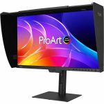 Asus ProArt PA27USD 27in Class 4K UHD OLED Monitor - 16:9 - 26.5in Viewable - Quantum Dot OLED - 3840 x 2160 - 1073.7 Million Colors (10-bit) - Adaptive Sync - 250 Nit - 0.10 ms - 240 H