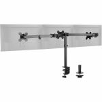 Triple 32in Articulating Monitor Arm Mount-Black  Up to 32in   Max Load 17.6 lbs each  VESA Plate 75x75mm 100x100mm - Triple 32in Articulating Monitor Arm Mount-Black  Up to 32in   Max